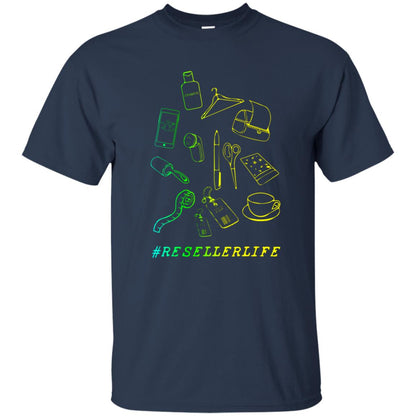 Reseller Life Entrepreneur Self Employed Reselling Gift Shirt Navy
