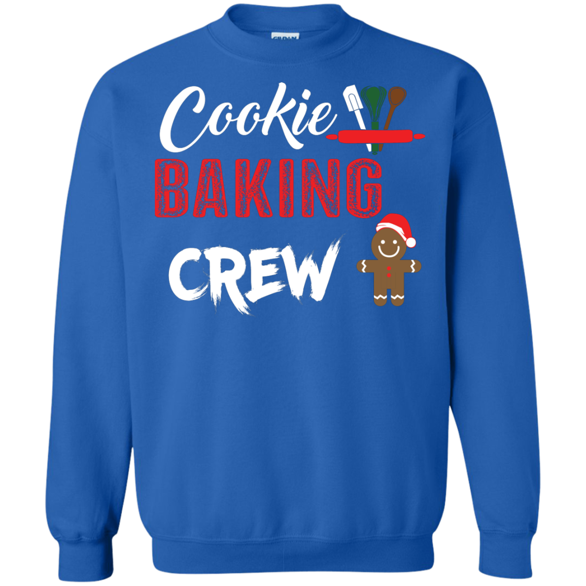 Christmas T-Shirt Cookie Baking Crew Royal