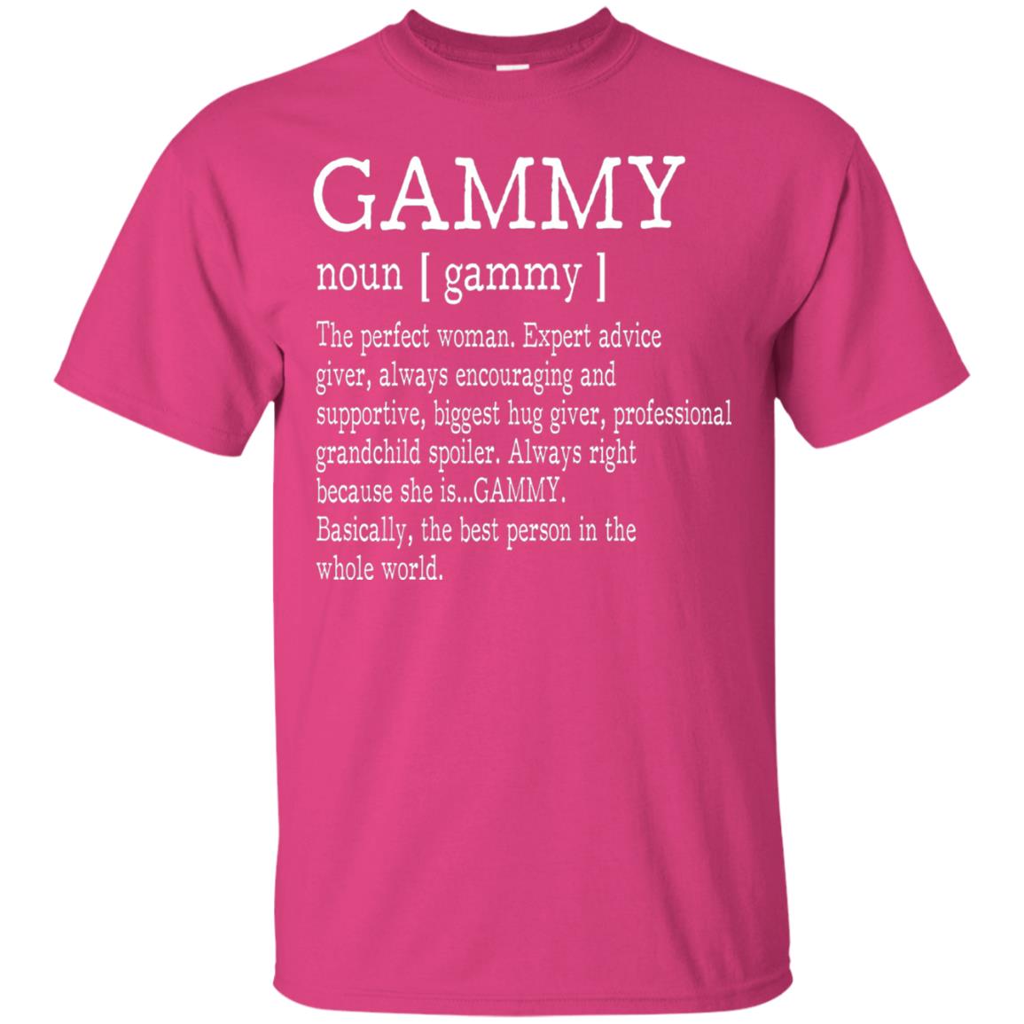 Gammy Definition Nana T-shirt Heliconia