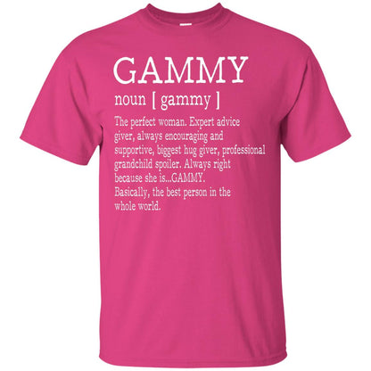 Gammy Definition Nana T-shirt Heliconia