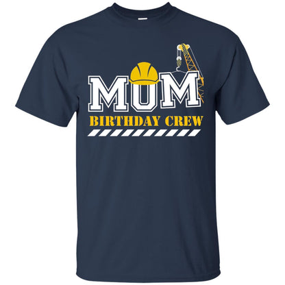 Mom Birthday Crew Mommy T-shirt Navy