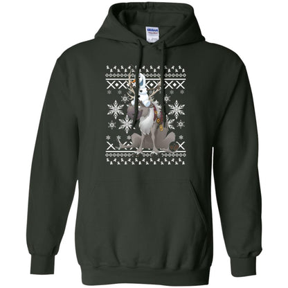 Film T-shirt Frozen Olaf Sven Riding Antler Forest Green