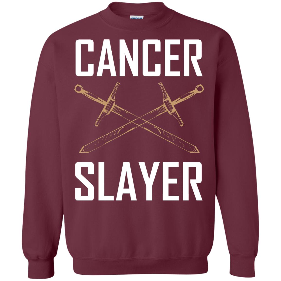 Cancer Slayer Cancer Survivor Shirt Maroon