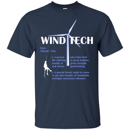 Wind Tech Definition T-shirt Navy