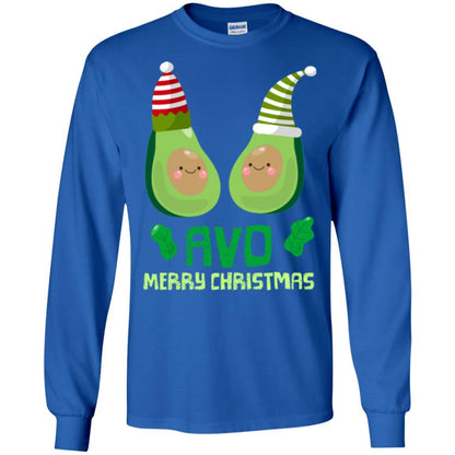 Avocado Merry Christmas T-shirt Royal