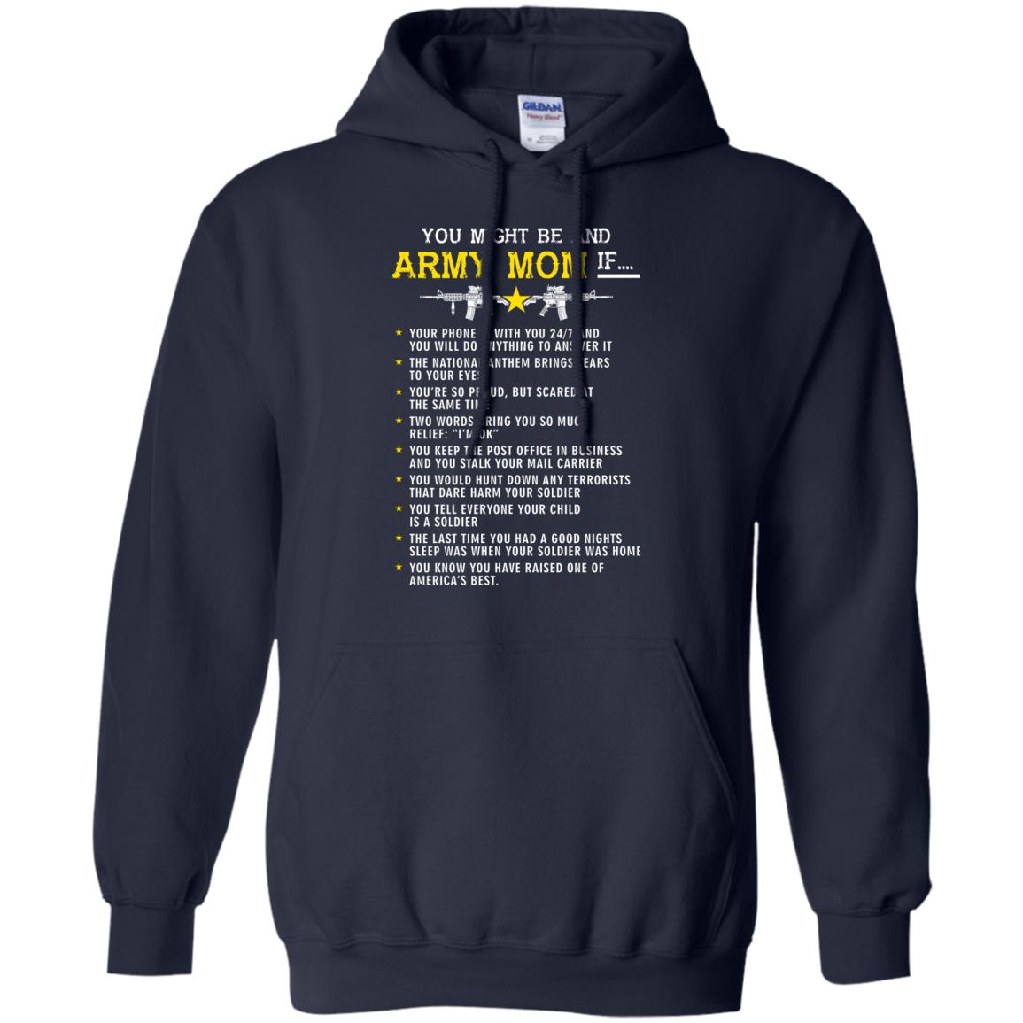 Veteran T-shirt You Might Be An Army Mom If Navy