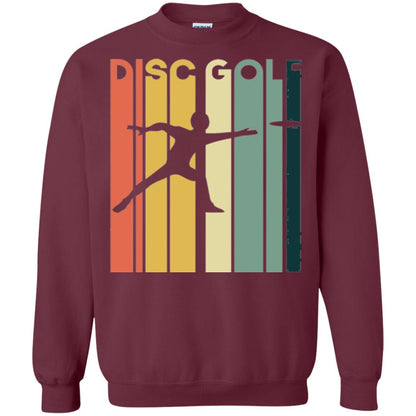 Disc Golf Retro Vintage T-shirt Maroon