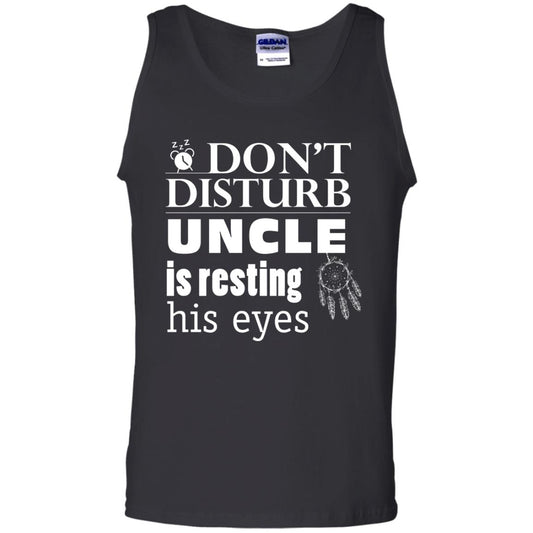 Don't Disturb Uncle Is Resting His Eyes Funny Uncle Shirt Black