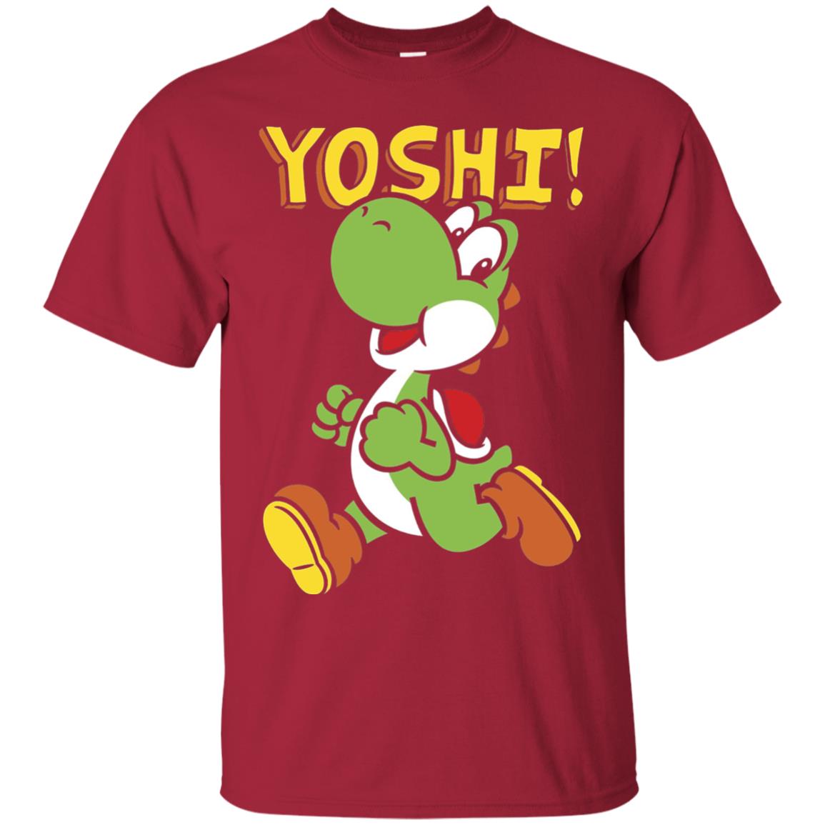 Nintendo Super Mario Yoshi Intro Jump Graphic T-shirt Cardinal