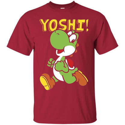 Nintendo Super Mario Yoshi Intro Jump Graphic T-shirt Cardinal