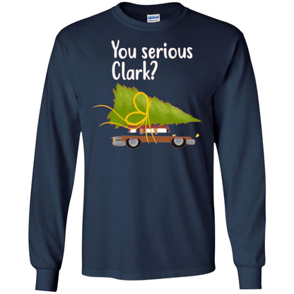 Christmas T-shirt You Serious Clark Navy