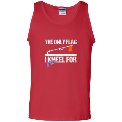 Fisherman T-shirt Ice Fishing Tip Up Flag T-shirt Red