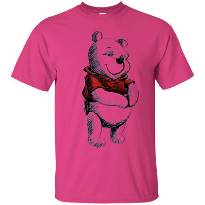 Sketch Of Winnie The Pooh Movie Lover T-shirt Heliconia