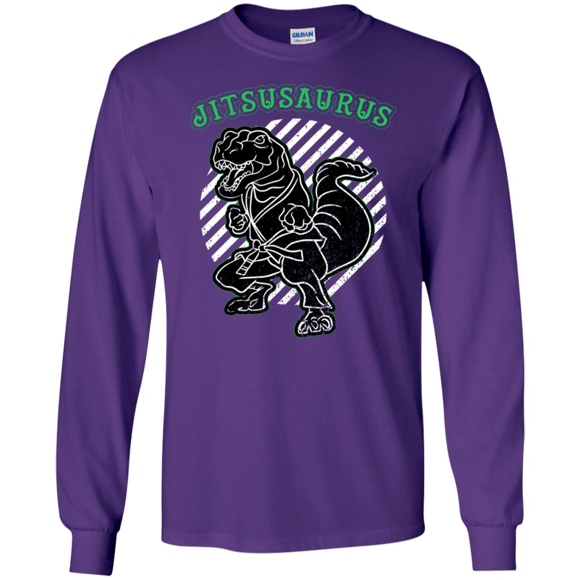 Jitsusaurus Jujutsu Saurus Shirt Purple