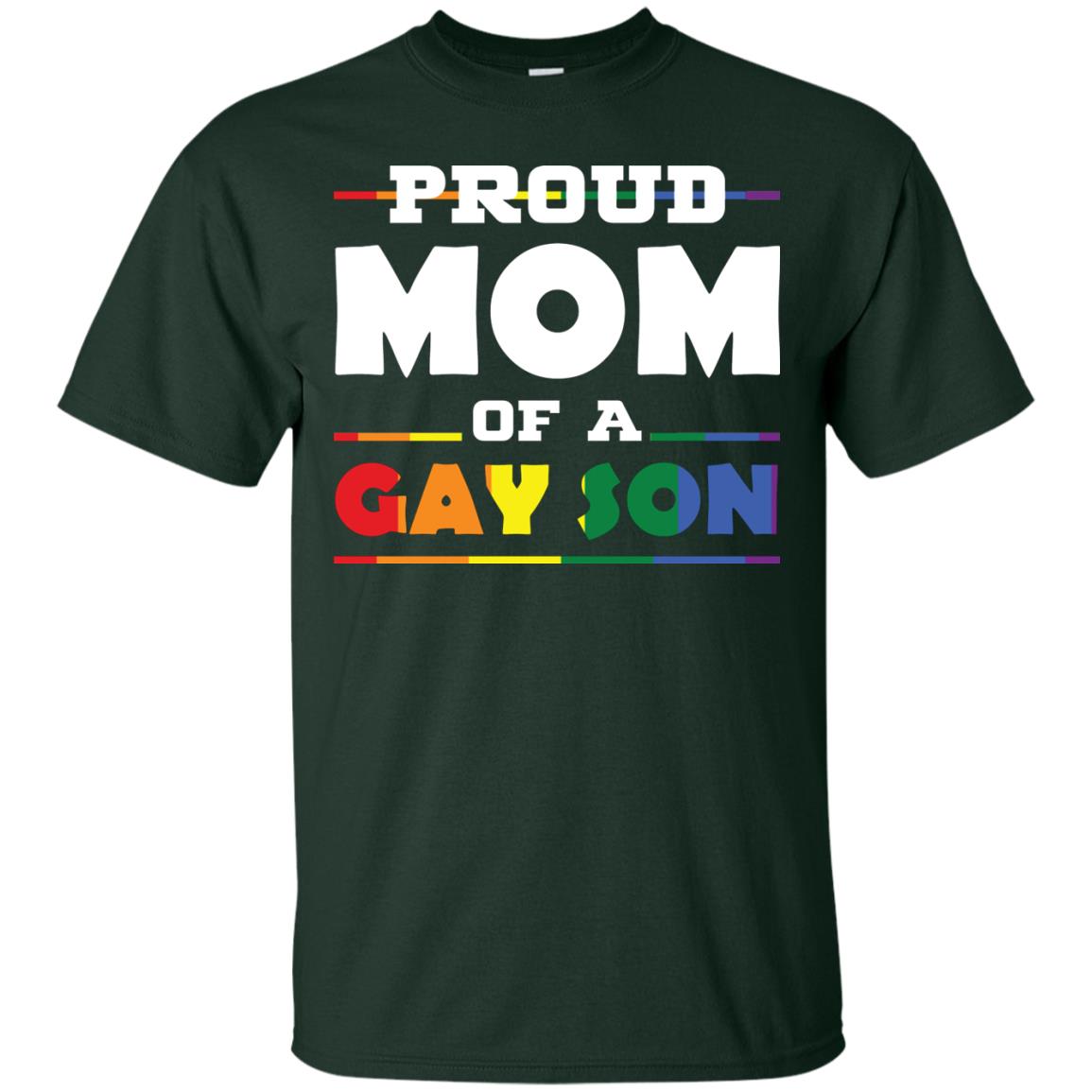 Proud Mom Of A Gay Son Mom Supports Gay Pride 2018 Shirt Forest