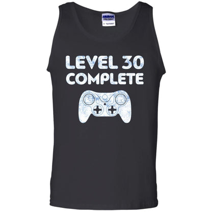 Level 30 Complete Video Gamer 30th Birthday Shirt Black