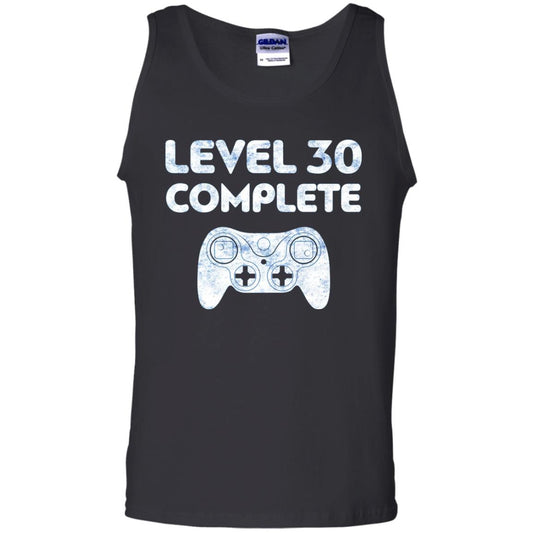 Level 30 Complete Video Gamer 30th Birthday Shirt Black