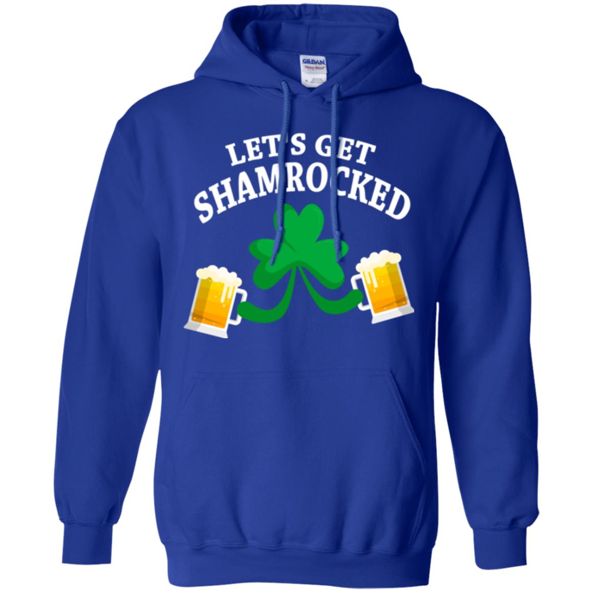 Patrick_s Day T-shirt Let_s Get Shamrocked Royal