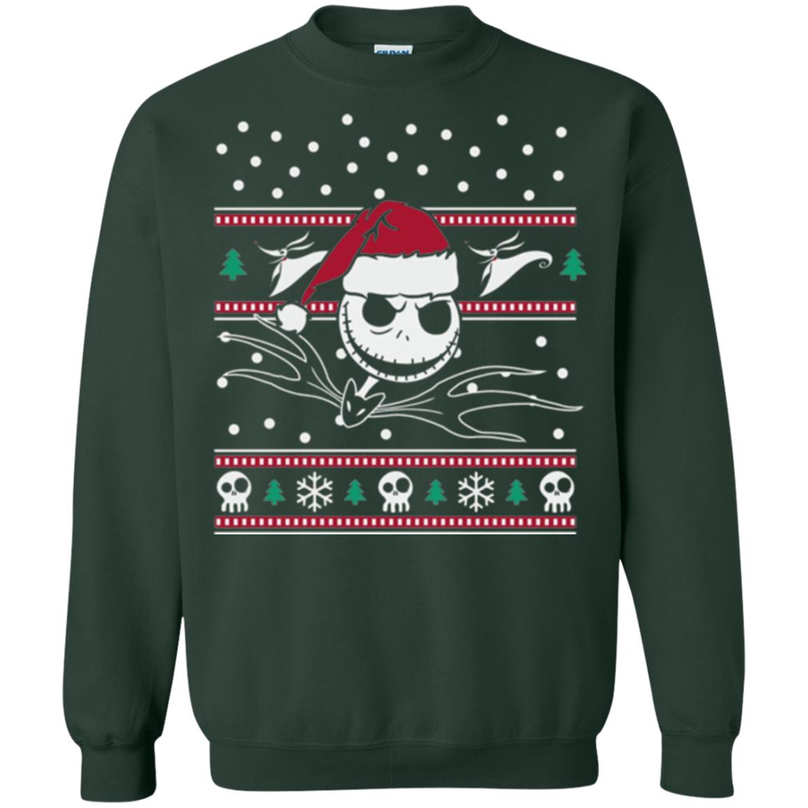 Disney Nightmare Before Christmas Holiday Christmas T-shirt Forest Green