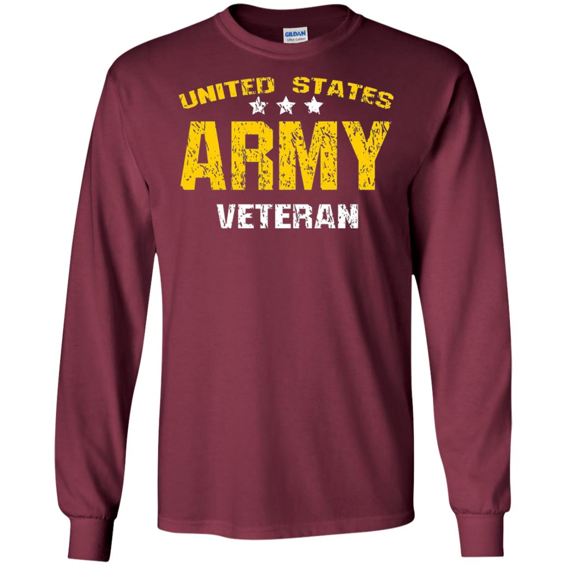 United States Army Veteran Shirt Maroon
