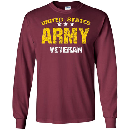 United States Army Veteran Shirt Maroon