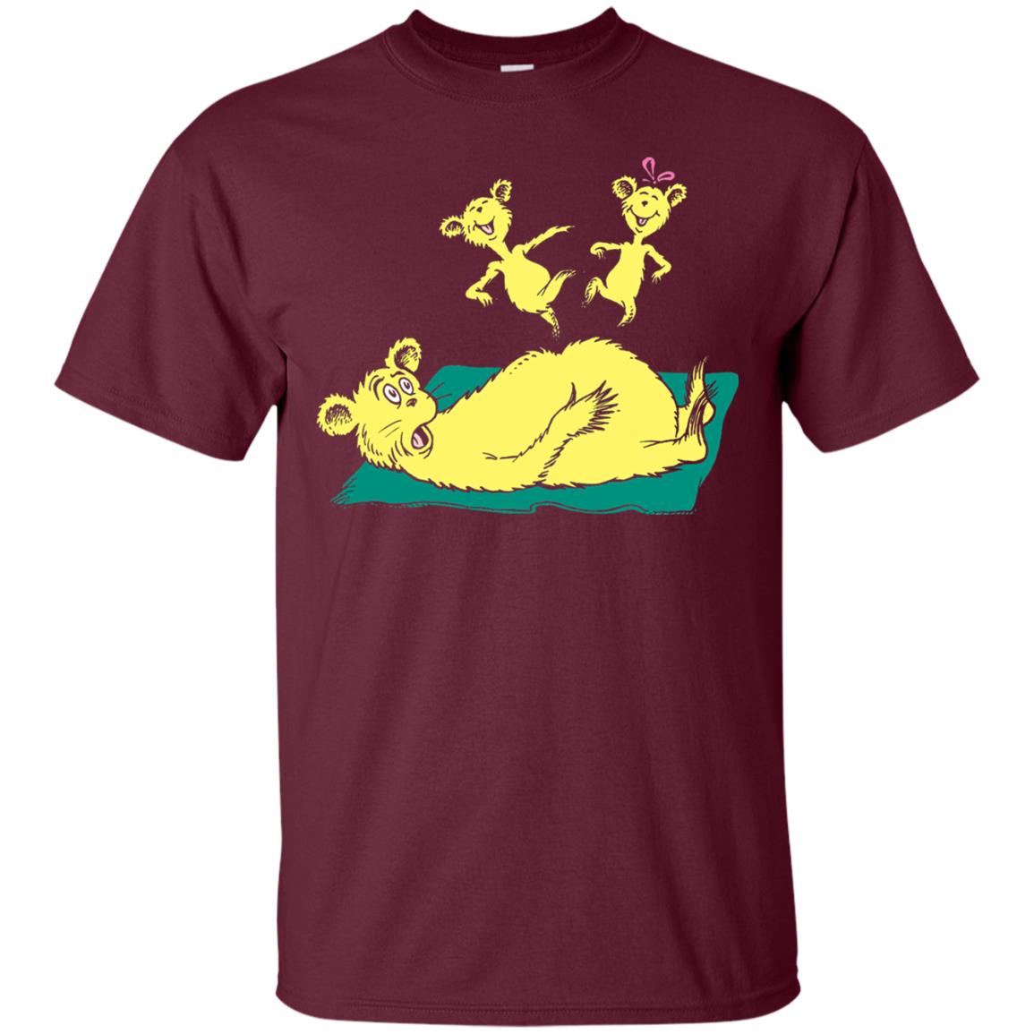 Dr. Seuss Hop On Pop Book Lover T-shirt Maroon