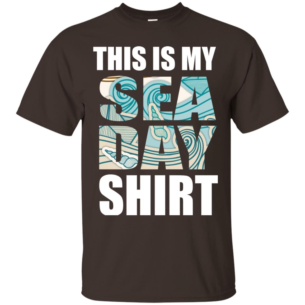 Summer Vacation T-shirt This Is My Sea Day Dark Chocolate