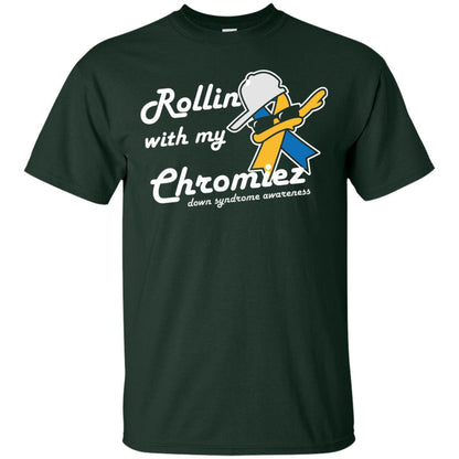 Rolling With My Ehromiez Down Syndrome Awareness T-shirt Forest