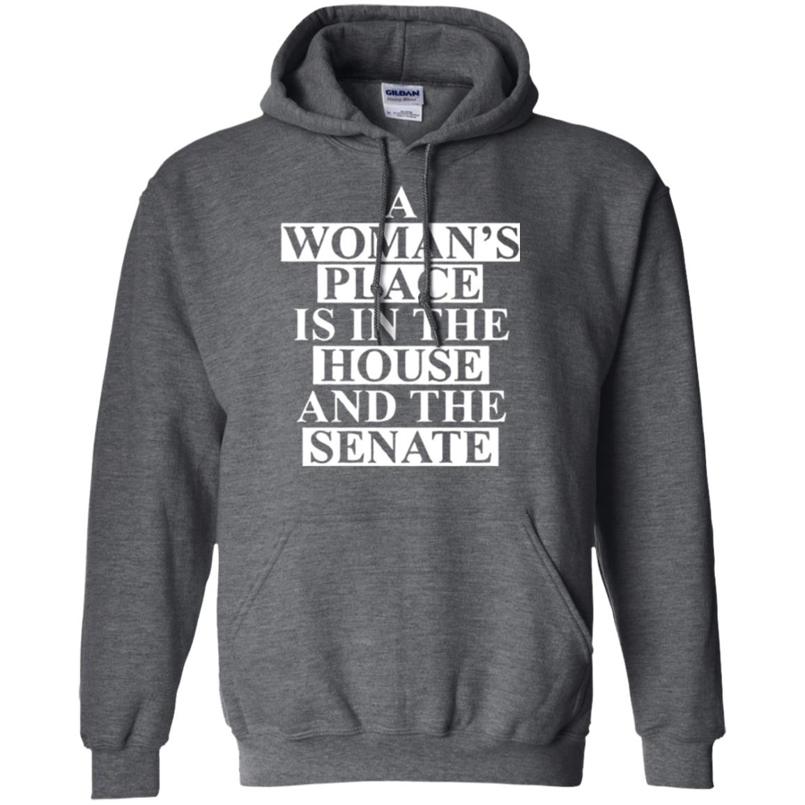 A Wonma_s Place Is In The House And The Senate T-shirt Dark Heather