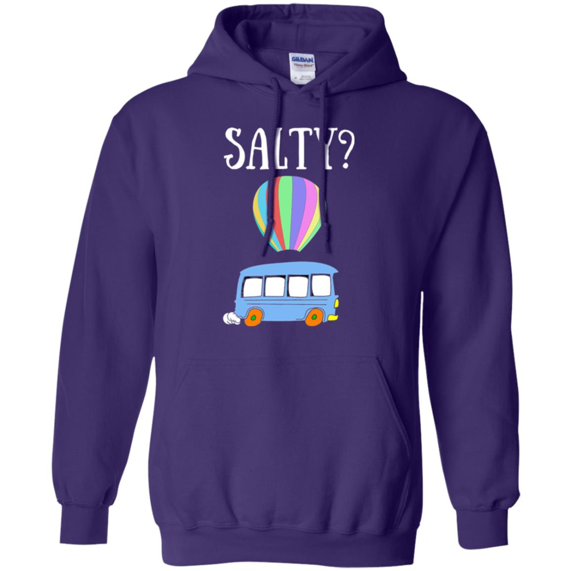 Salty Humorous Parody T-shirt Purple