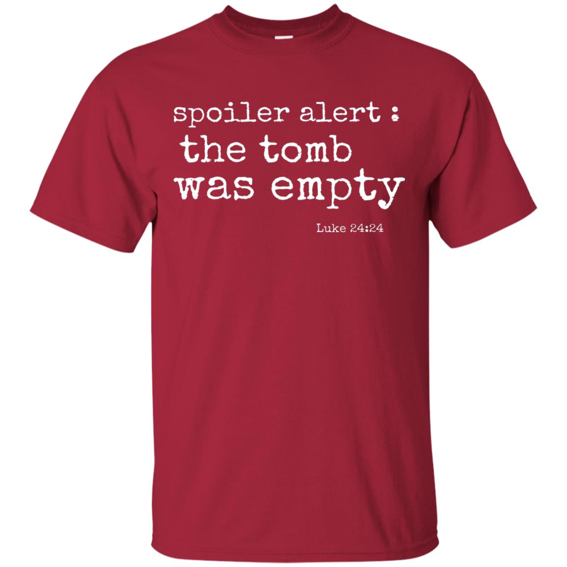 Spoiler Alert The Tomb Was Empty Christian Easter T-shirt Cardinal