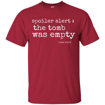 Spoiler Alert The Tomb Was Empty Christian Easter T-shirt Cardinal