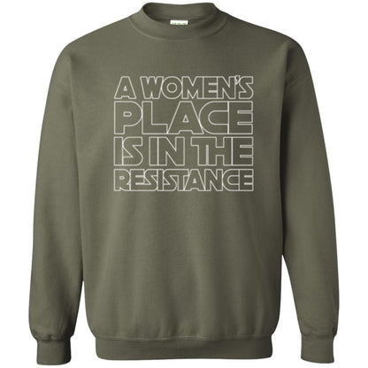 Women_s Resistance T-shirt A Women_s Place Is In The Resistance Military Green