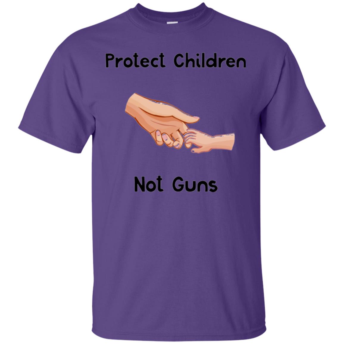 Protect Children Not Guns Anti Gun Protest T-shirt Purple
