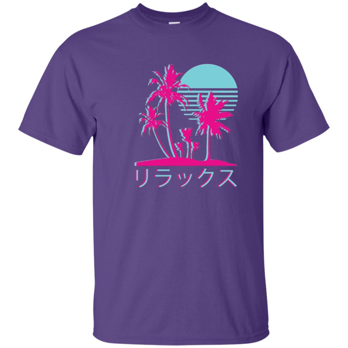Aesthetic Vaporwave Otaku Summer Shirt Purple