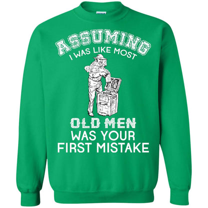 Assuming I Was Like Most Old Men Beekeeper T-shirt Irish Green