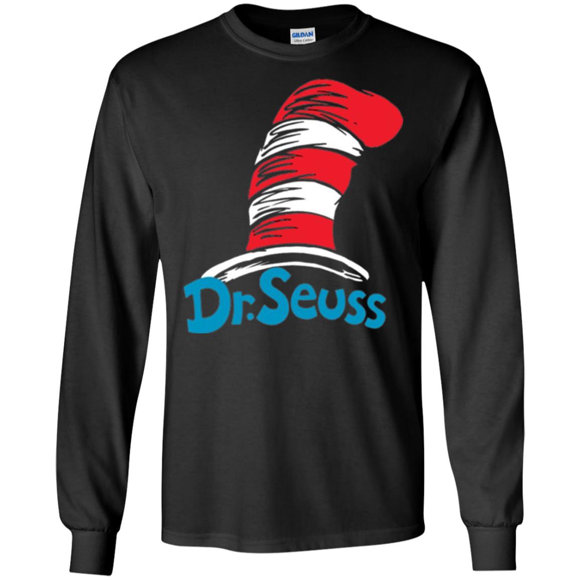 Film Lover T-shirt Dr. Seuss Hat T-shirt Black