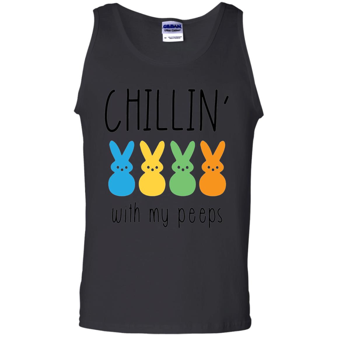 Chillin With My Peeps Happy Easter T-shirt Black