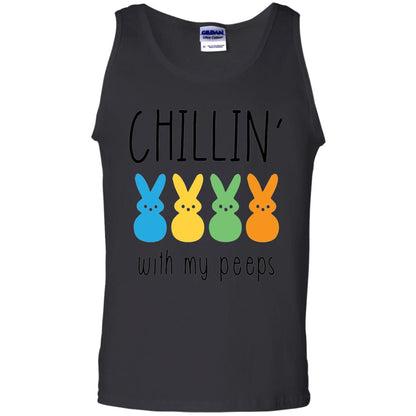 Chillin With My Peeps Happy Easter T-shirt Black