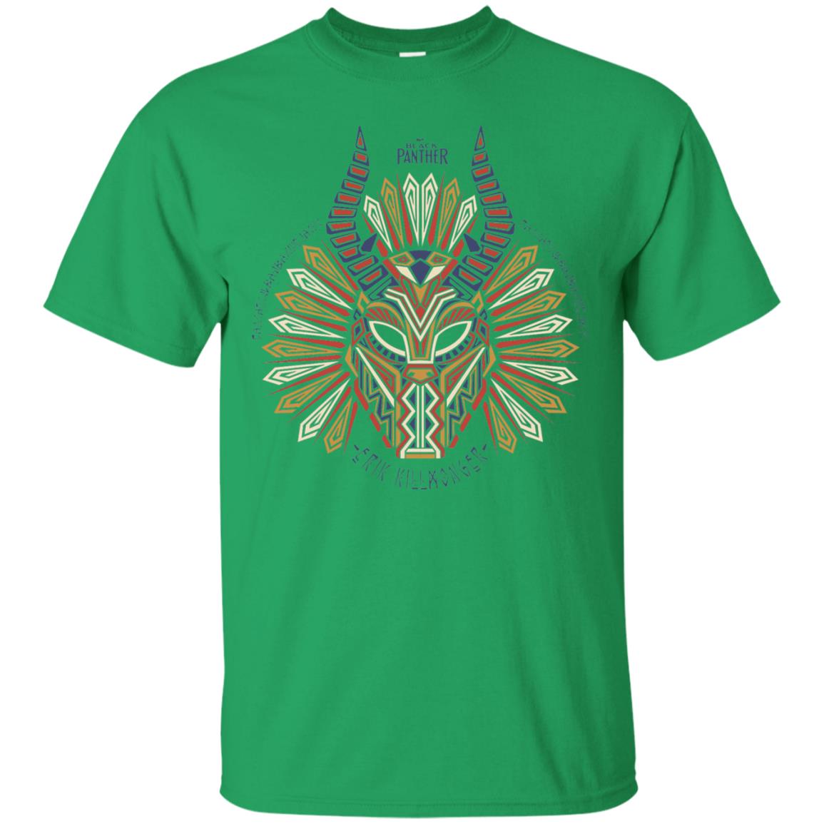 Black Panther Movie Geo Killmonger Movie Lover T-shirt Irish Green