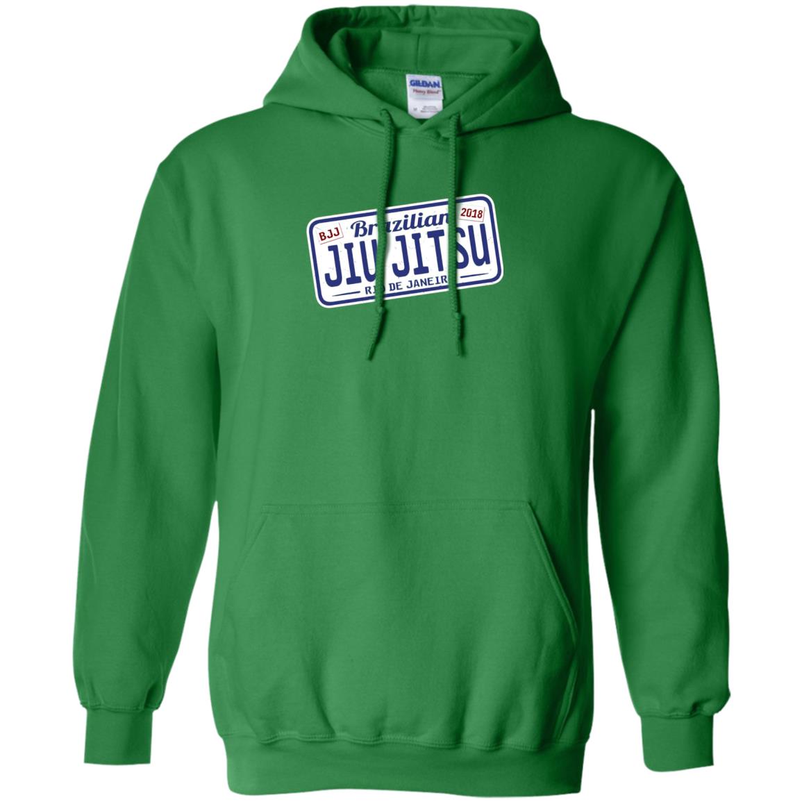 Funny Jiu Jitsu Bjj License Plate T-shirt Irish Green