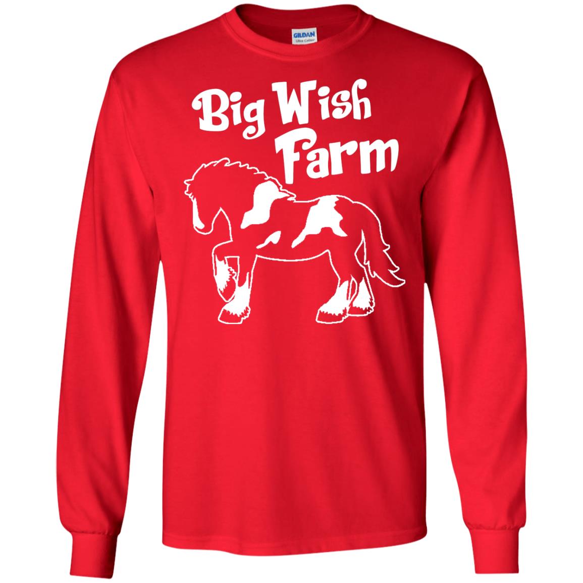 Big Wish Farm Horse Shirt Red