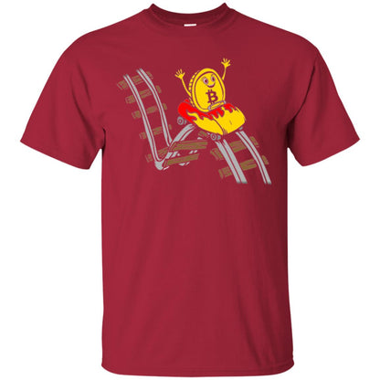 Bitcoin Rollercoaster T-shirt Cardinal
