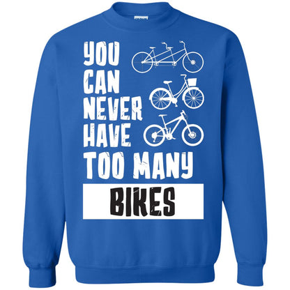 You Can Never Have Too Many Bikes Shirt Royal