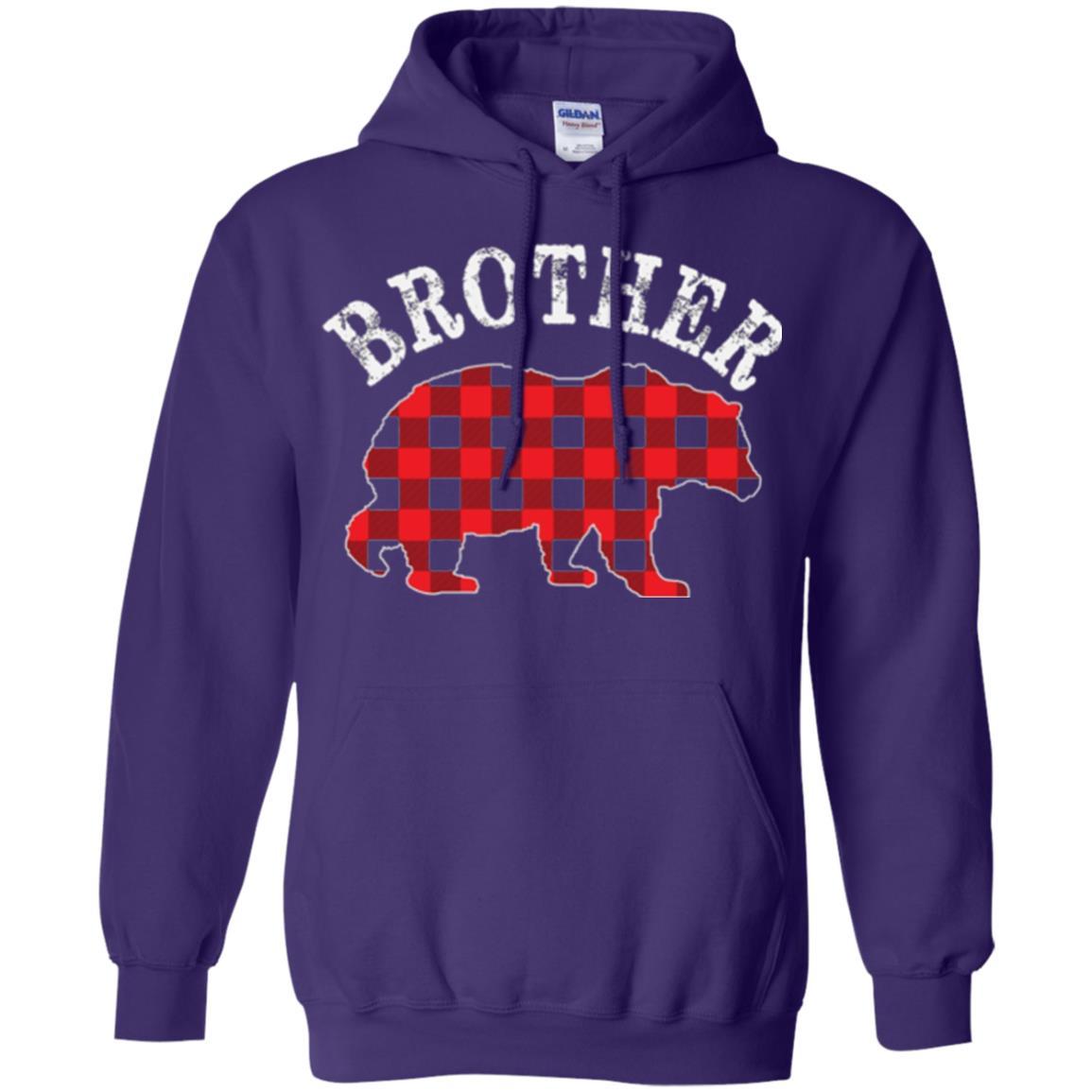 Christmas T-shirt Red Plaid Brother Bear Purple