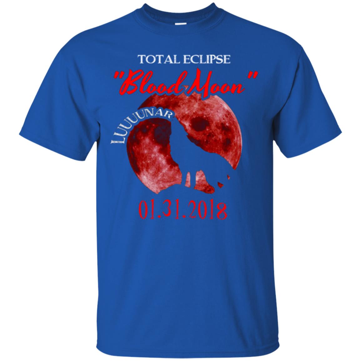 Eclipse T-shirt Total Eclipse Luuuunar Blood Moon Royal