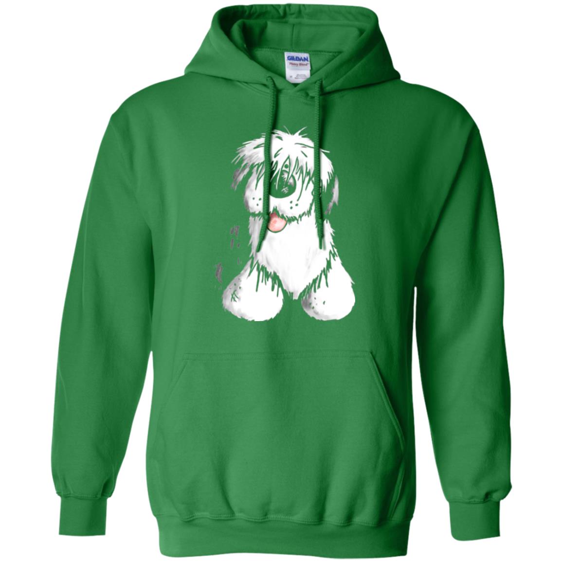 Dog Lover T-shirt Happy Old English Sheepdog Irish Green