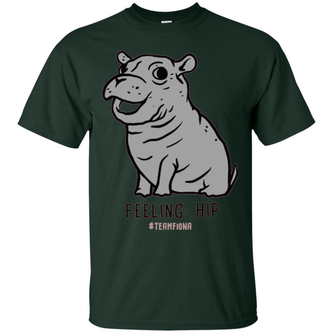 Fiona Hippo Lover T-shirt The Hippo Feeling Hip #teamfiona Forest Green