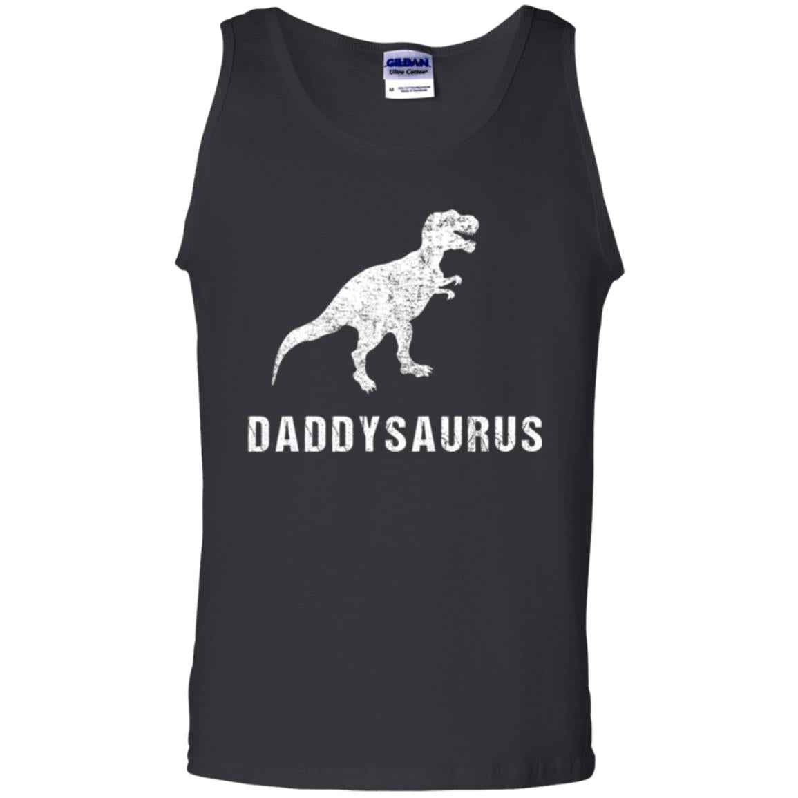 Dad T-shirt Daddysaurus Black