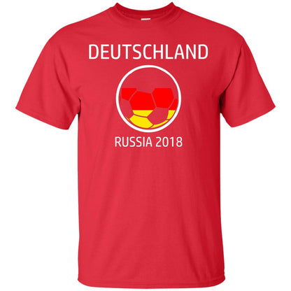 Deutschland Team Russia 2018 Soccer Fan T-shirt Red
